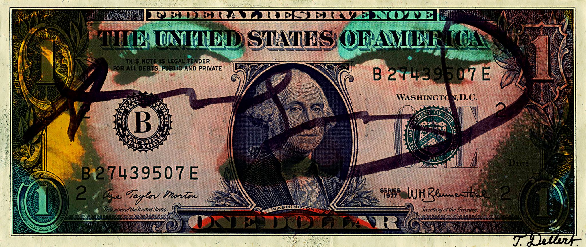 ONE MONROE WARHOL DOLLAR 